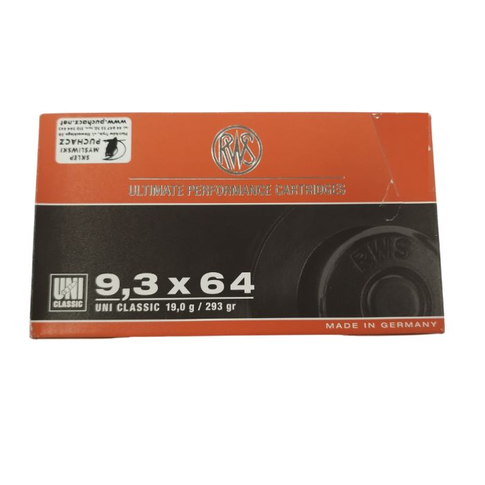 Amunicja RWS 9,3x64 UNI 19g